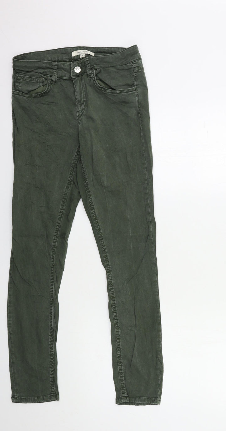 First Choice Womens Green  Denim Skinny Jeans Size 10 L28 in