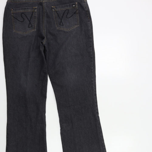 Cecil Womens Black  Denim Bootcut Jeans Size 33 in L29 in