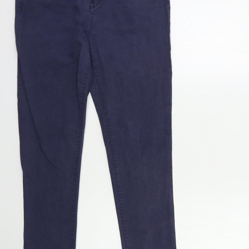 Preworn Womens Blue  Denim Skinny Jeans Size 12 L27 in
