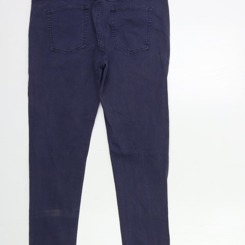 Preworn Womens Blue  Denim Skinny Jeans Size 12 L27 in