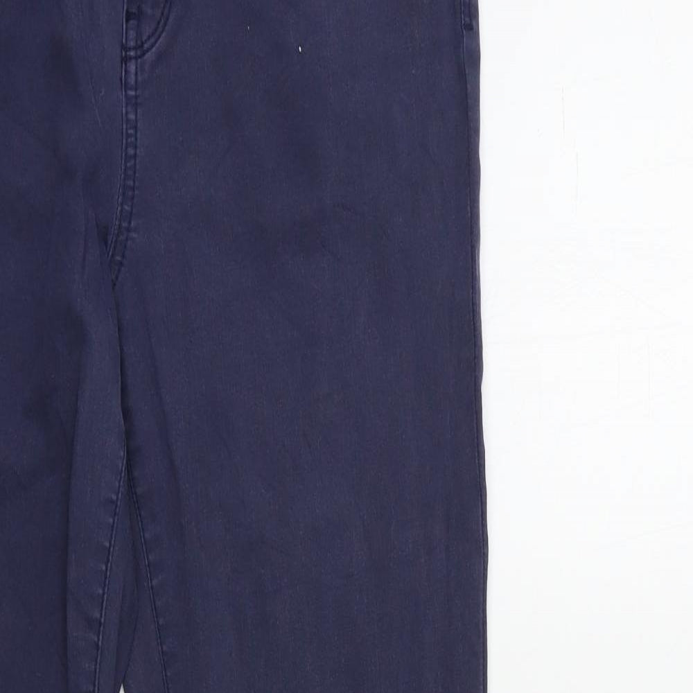 Preworn Womens Blue  Denim Skinny Jeans Size 12 L27 in