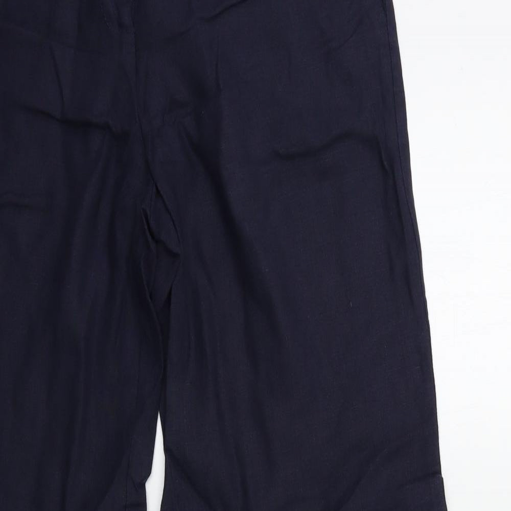 Per Una Womens Blue   Trousers  Size 14 L32 in