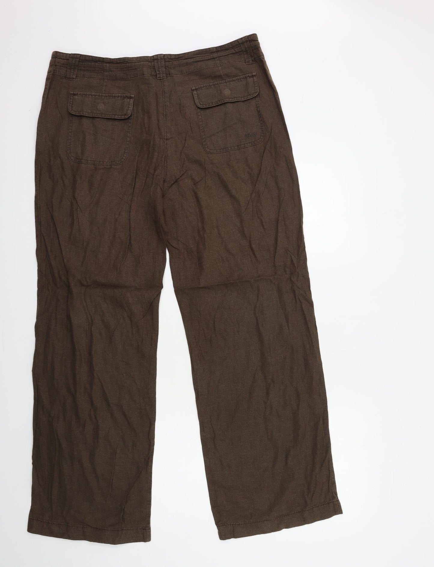 NEXT Womens Brown   Trousers  Size 14 L31 in