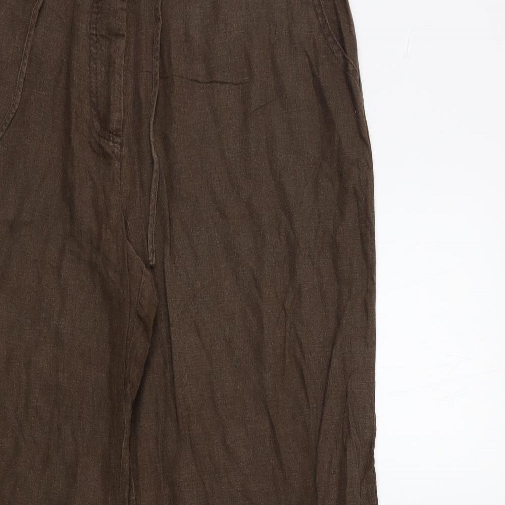 NEXT Womens Brown   Trousers  Size 14 L31 in