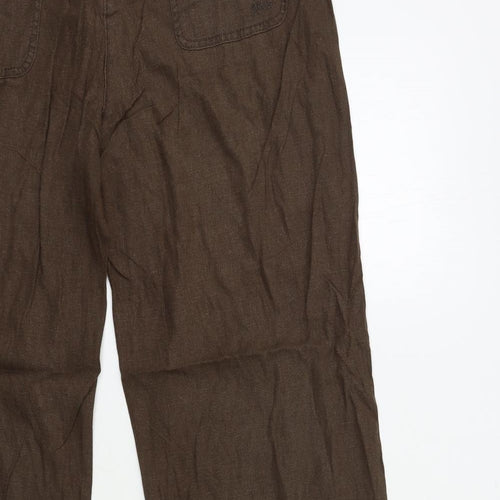 NEXT Womens Brown   Trousers  Size 14 L31 in