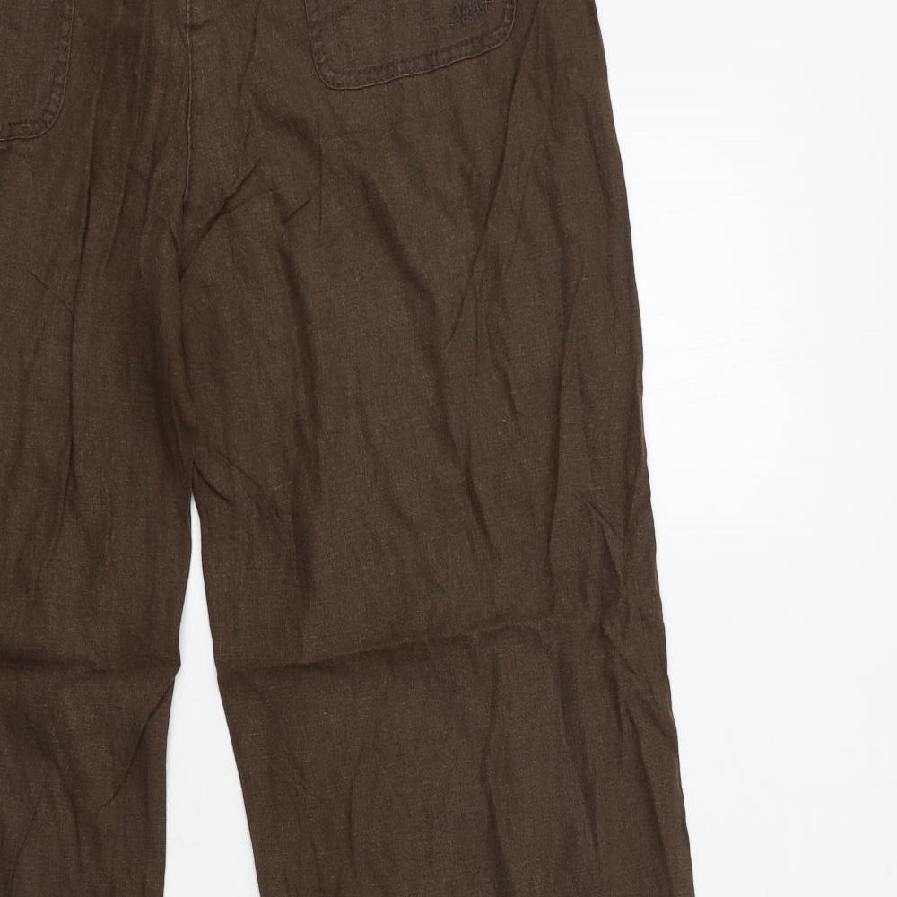 NEXT Womens Brown   Trousers  Size 14 L31 in