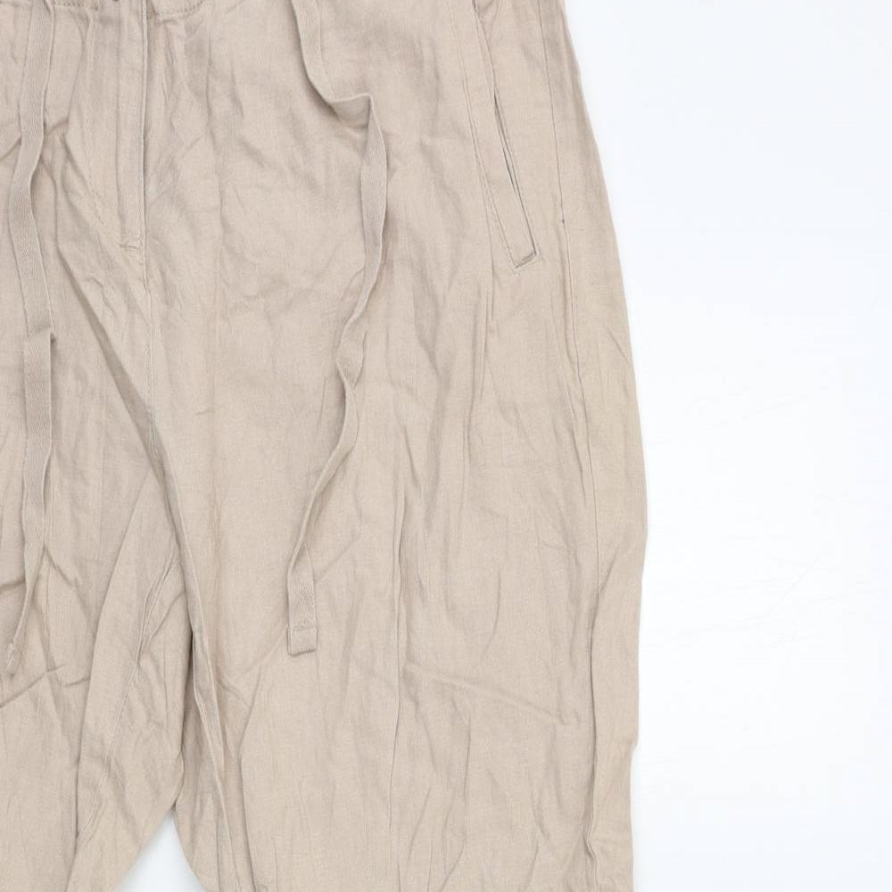 Marks and Spencer Womens Beige   Trousers  Size 34 in L27 in