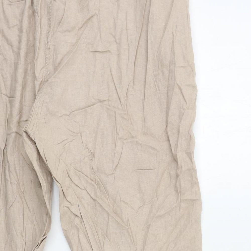 Marks and Spencer Womens Beige   Trousers  Size 34 in L27 in