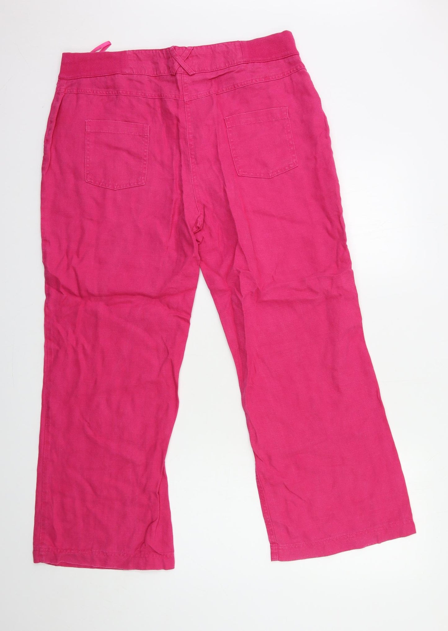 Per Una Womens Pink   Trousers  Size 16 L28 in