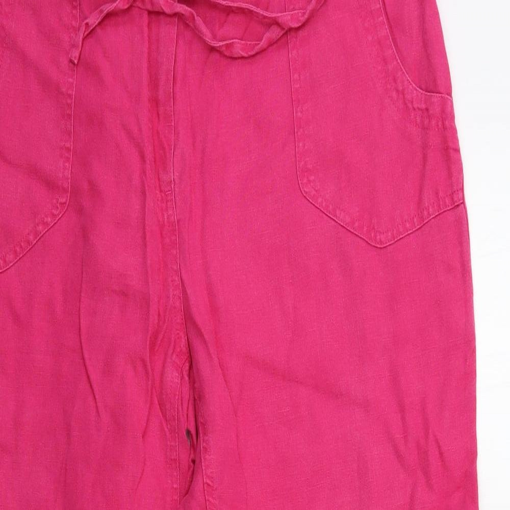 Per Una Womens Pink   Trousers  Size 16 L28 in