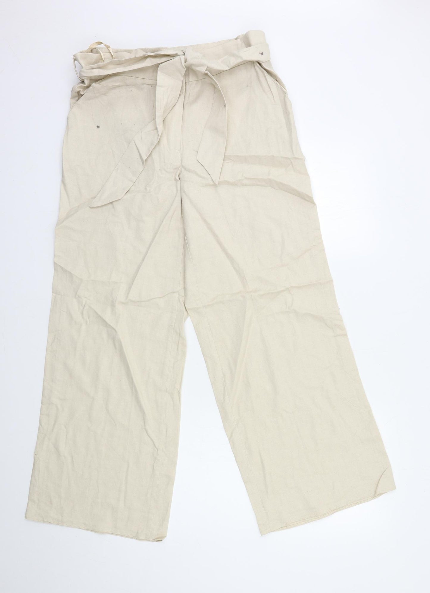 Preworn Womens Beige   Trousers  Size 16 L30 in