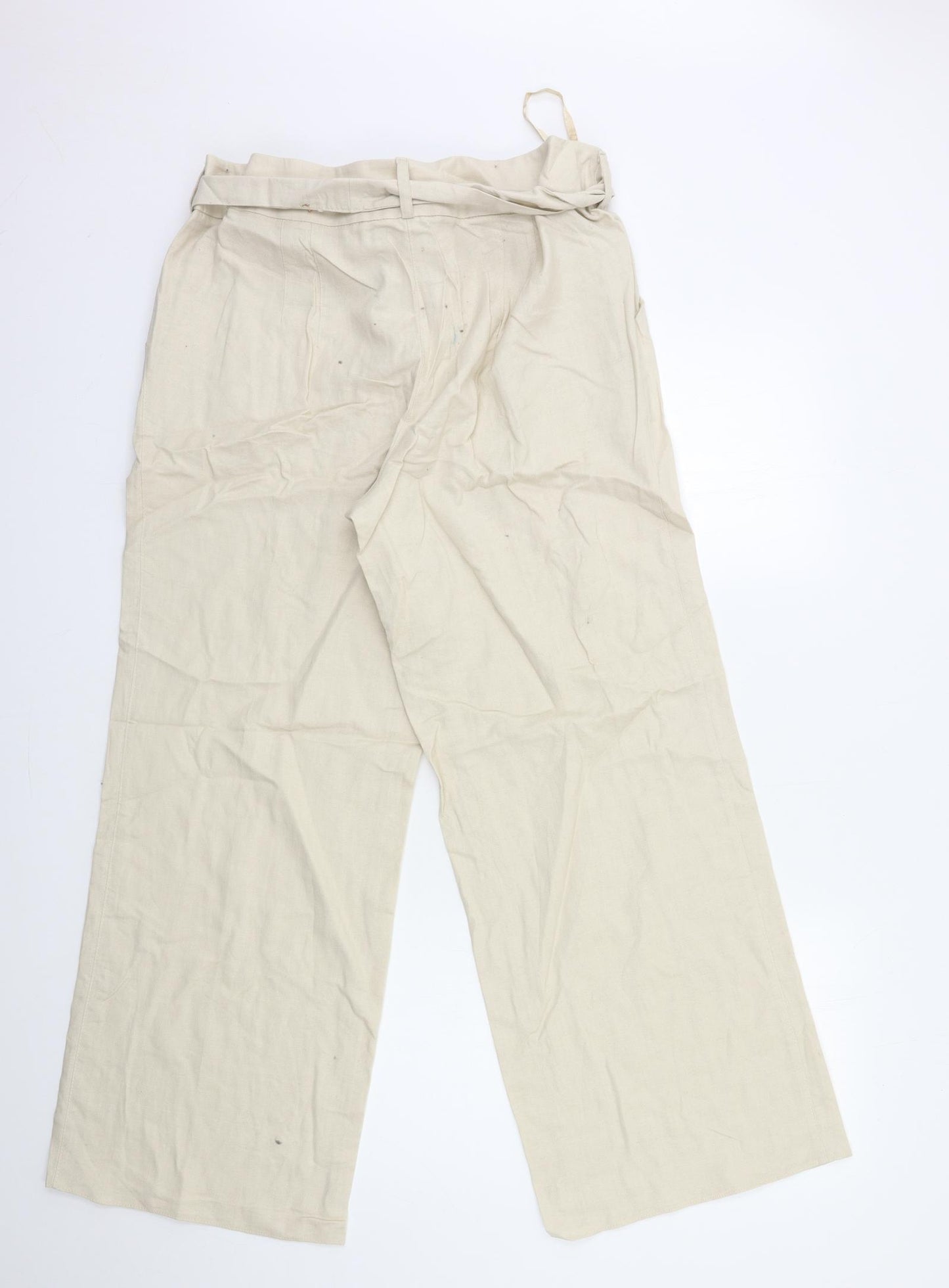 Preworn Womens Beige   Trousers  Size 16 L30 in