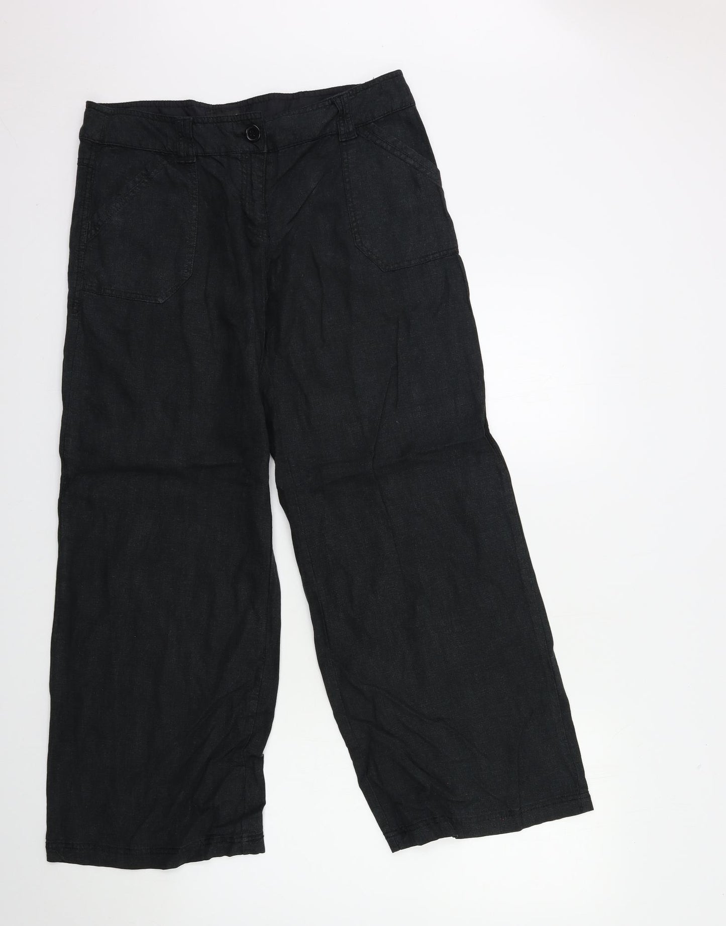 NEXT Womens Black   Trousers  Size 14 L28 in