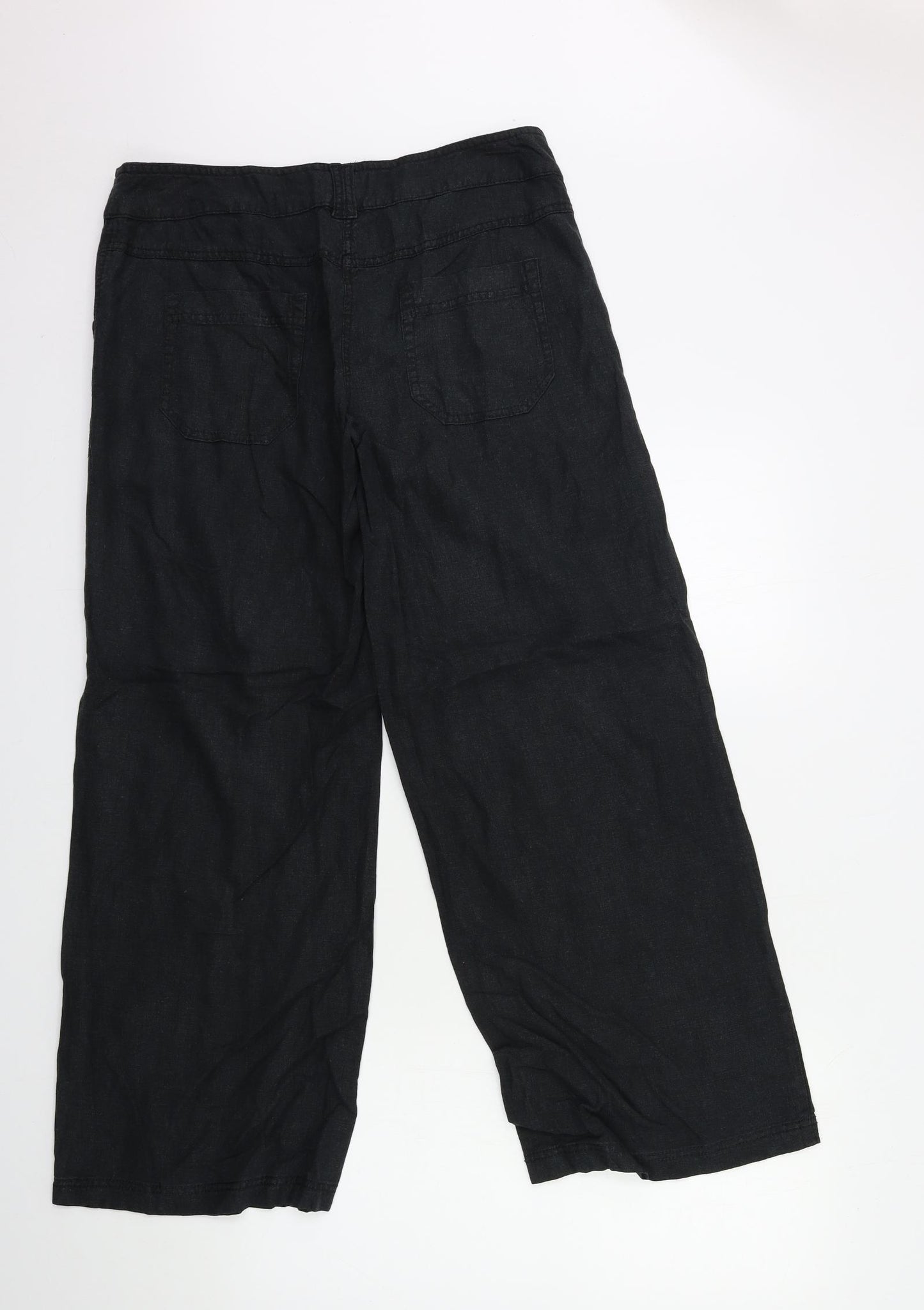 NEXT Womens Black   Trousers  Size 14 L28 in