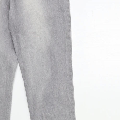 Denim & Co. Womens Grey  Denim Skinny Jeans Size 10 L31 in