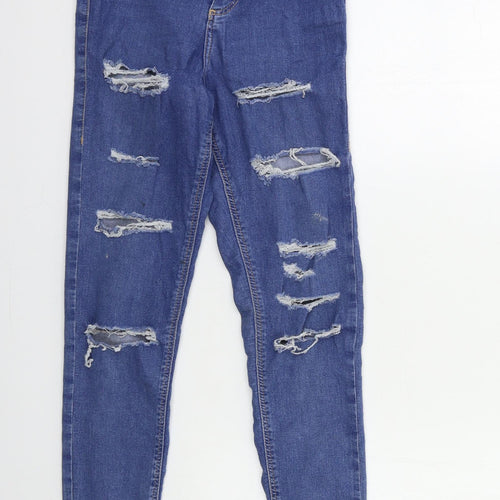 Topshop Womens Blue  Denim Skinny Jeans Size 26 in L30 in