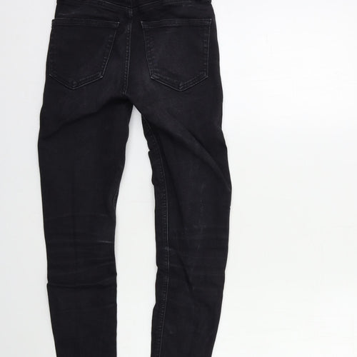 Topshop Womens Black  Denim Skinny Jeans Size 25 in L30 in