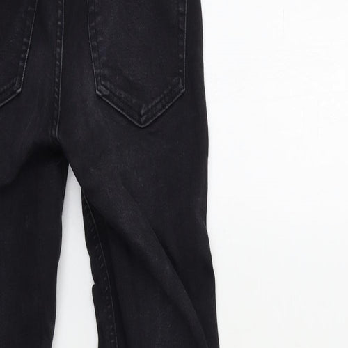 Topshop Womens Black  Denim Skinny Jeans Size 25 in L30 in