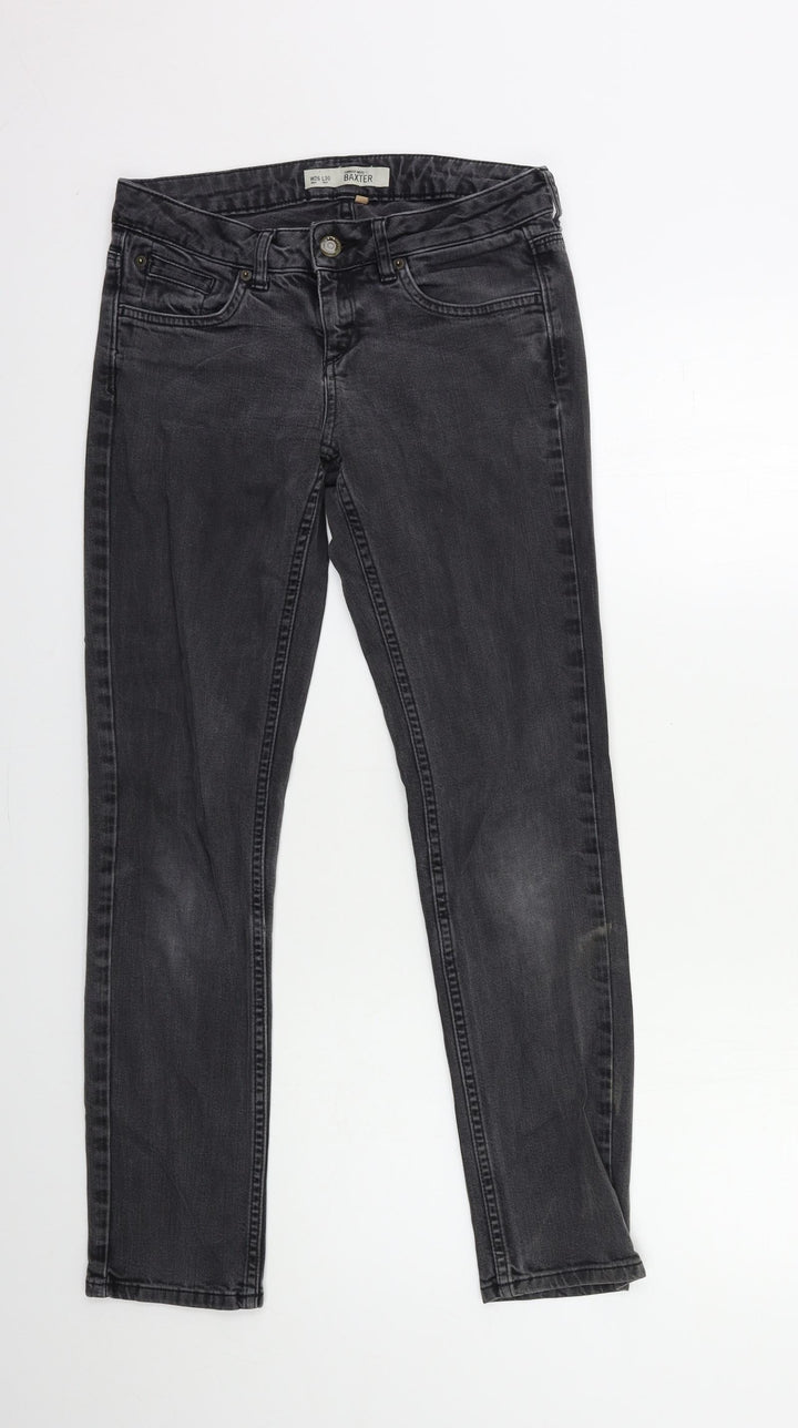 Topshop Womens Grey Denim Skinny Jeans Size 26 in L30 in