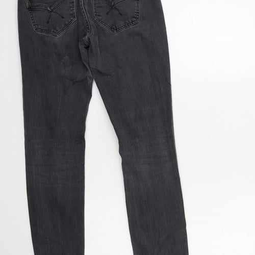 Topshop Womens Grey  Denim Skinny Jeans Size 26 in L30 in