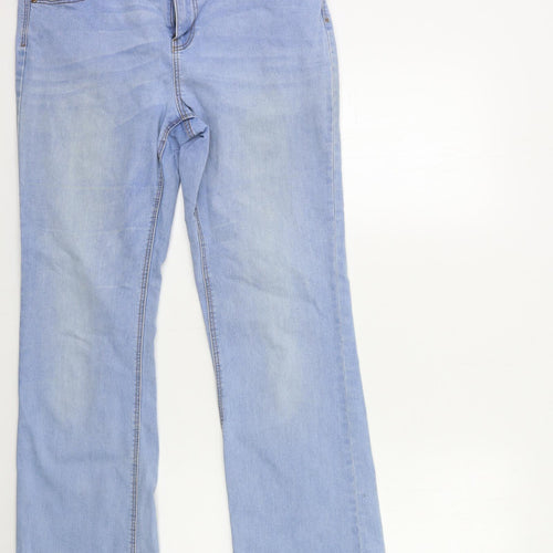 George Womens Blue  Denim Flared Jeans Size 14 L30 in