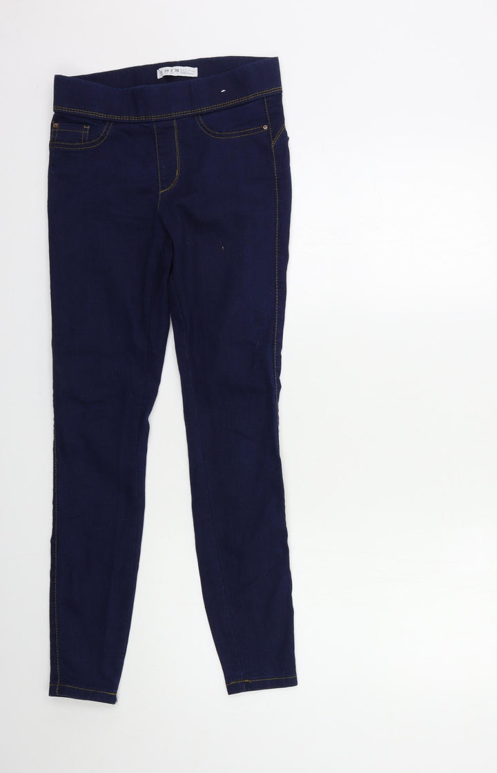 Denim & Co. Womens Blue Denim Skinny Jeans Size 6 L29 in