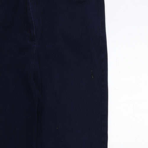 Marks and Spencer Womens Blue  Denim Straight Jeans Size 14 L27 in