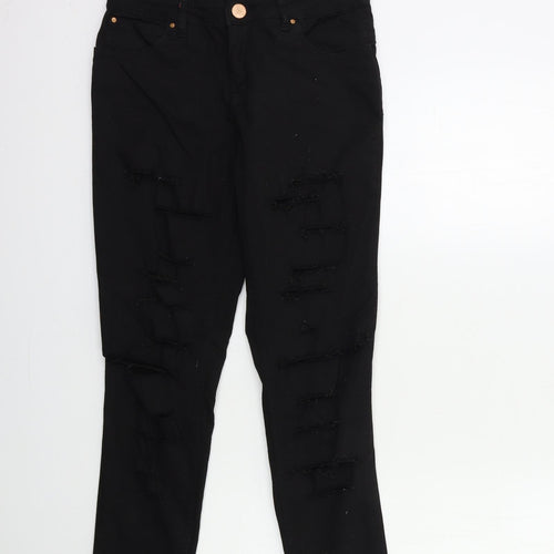 Select Womens Black  Denim Skinny Jeans Size 10 L28 in