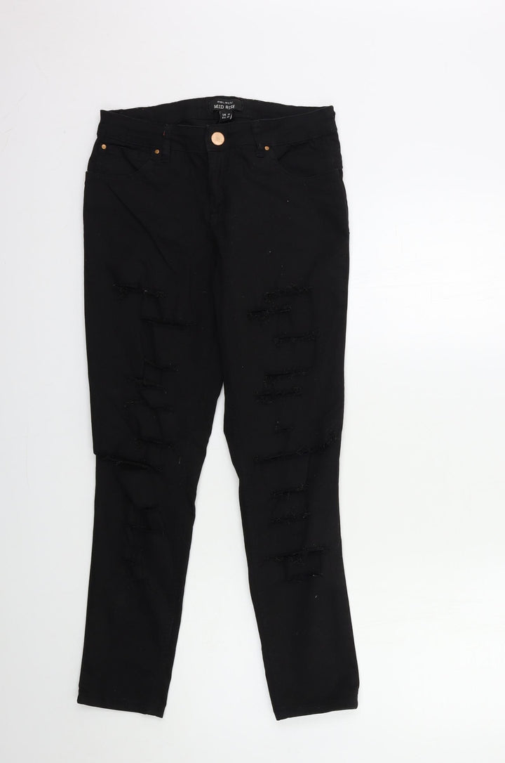 Select Womens Black Denim Skinny Jeans Size 10 L28 in
