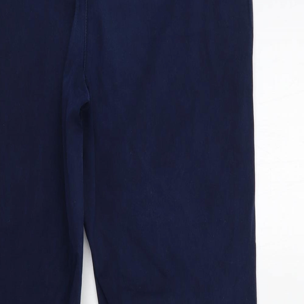 NEXT Womens Blue   Chino Trousers Size 12 L28 in