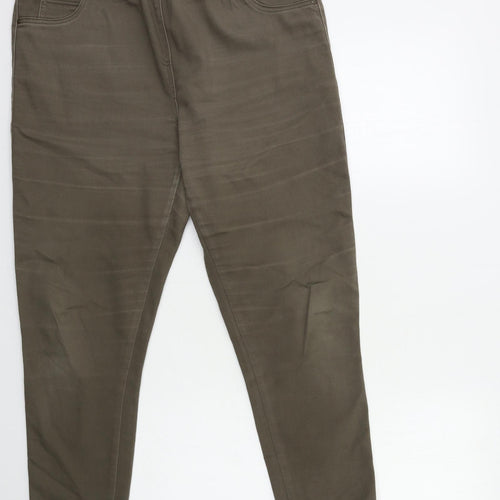 TU Womens Brown  Denim Jegging Jeans Size 16 L29 in