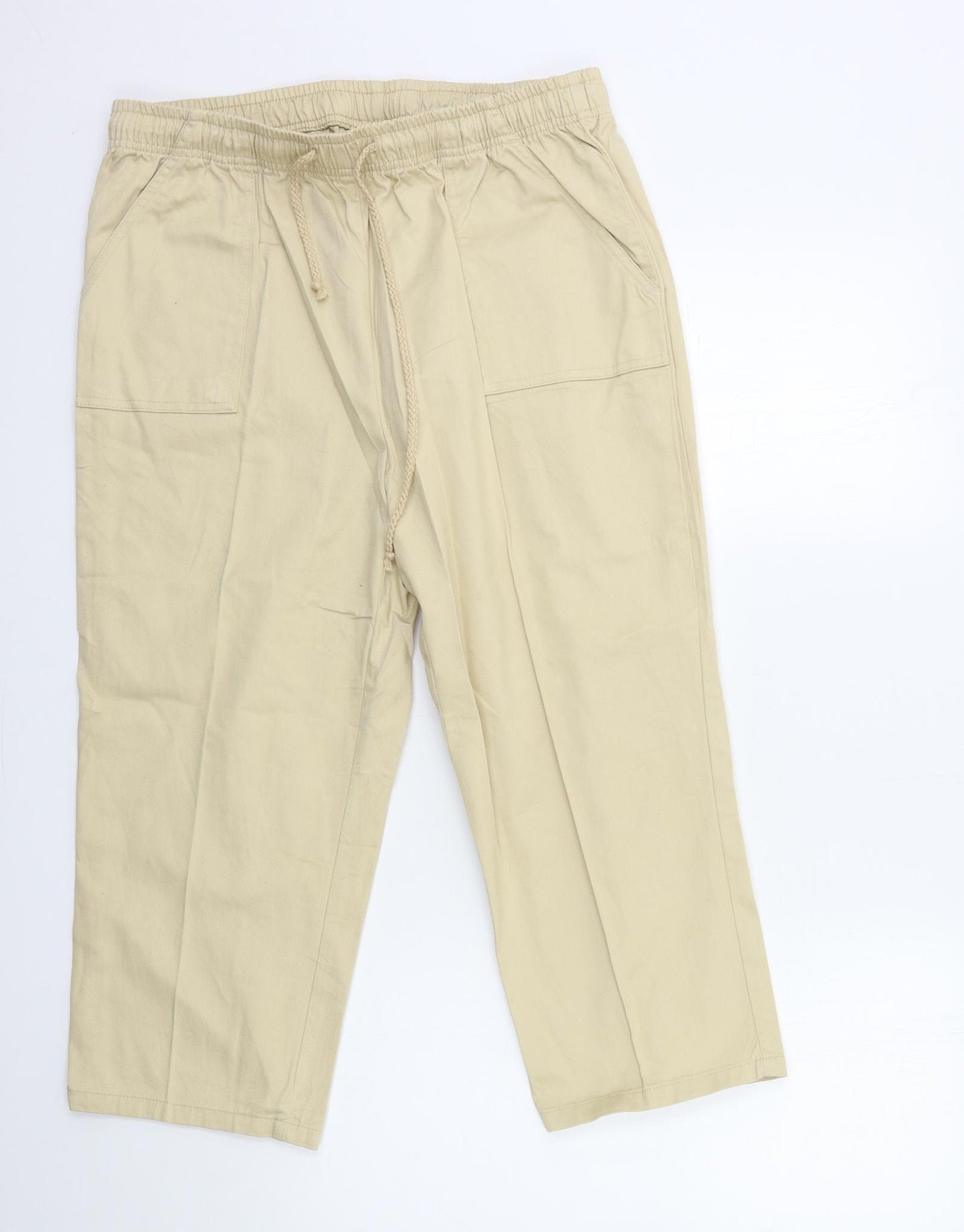Damart Womens Beige   Trousers  Size 18 L21 in