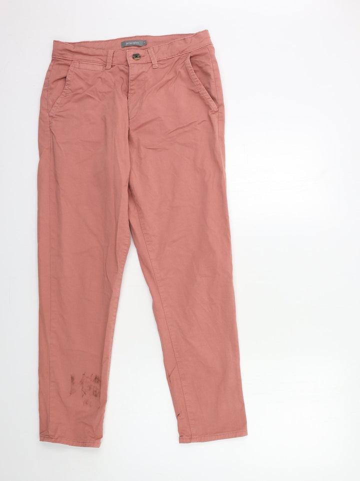 Principles Womens Pink Chino Trousers Size 10 L28 in