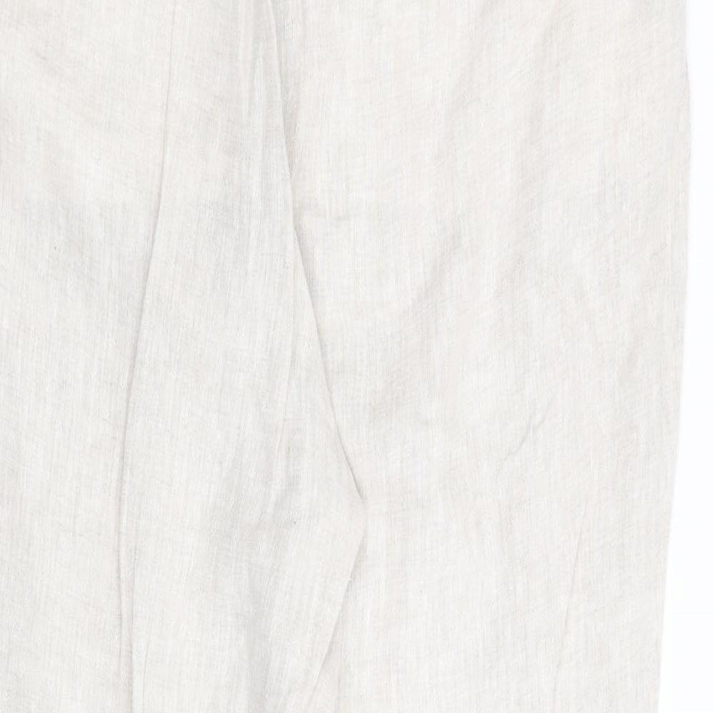 M&S Womens Beige   Trousers  Size 20 L30 in - Stretch waistband