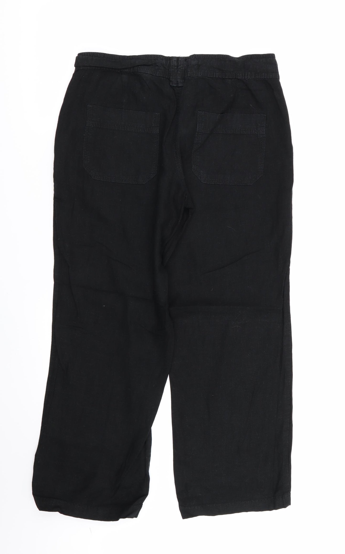 NEXT Womens Black   Trousers  Size 10 L27 in