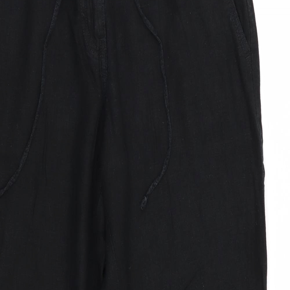 NEXT Womens Black   Trousers  Size 10 L27 in