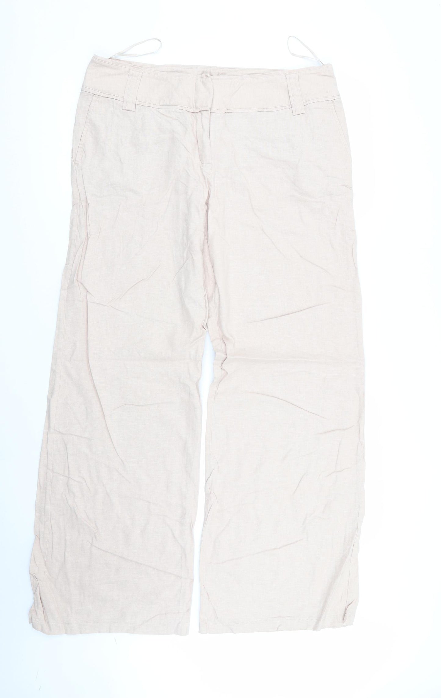 F&F Womens Beige   Trousers  Size 14 L31 in