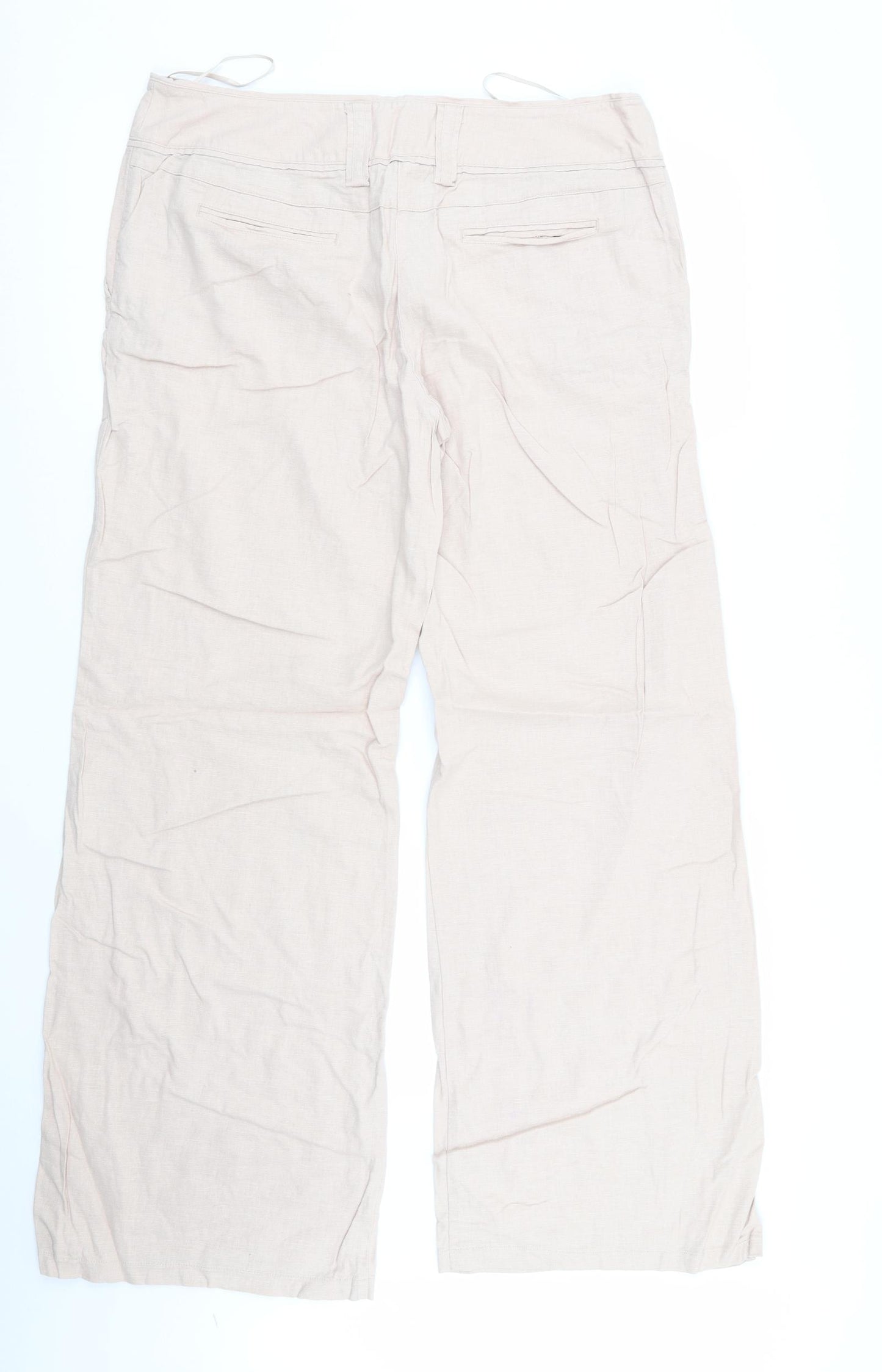 F&F Womens Beige   Trousers  Size 14 L31 in