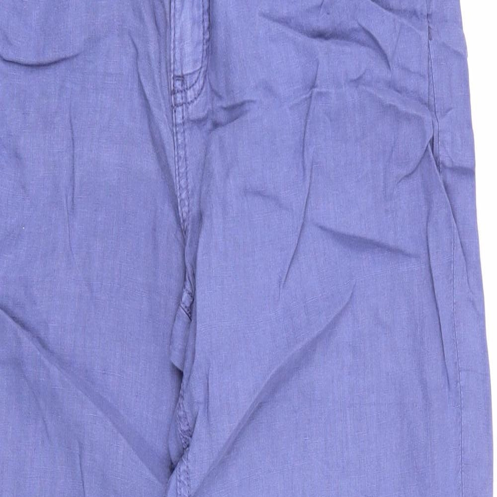 M&S Womens Purple   Trousers  Size 10 L28 in
