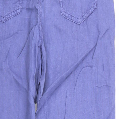 M&S Womens Purple   Trousers  Size 10 L28 in