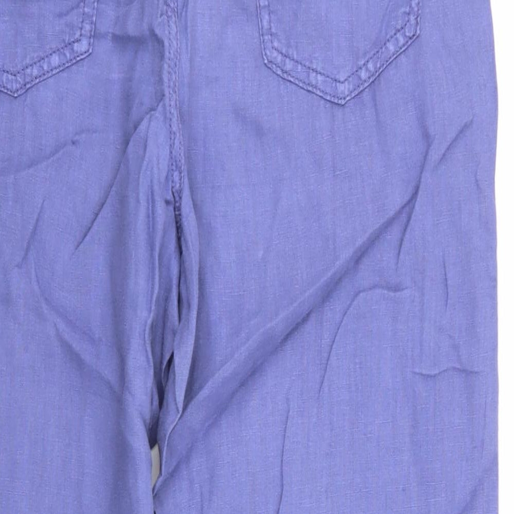 M&S Womens Purple   Trousers  Size 10 L28 in