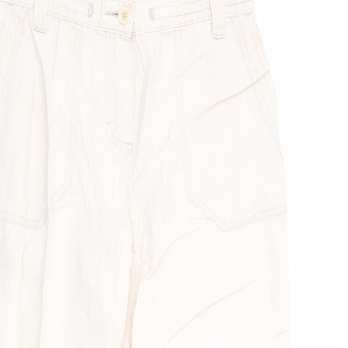M&S Womens Beige   Trousers  Size 12 L28 in