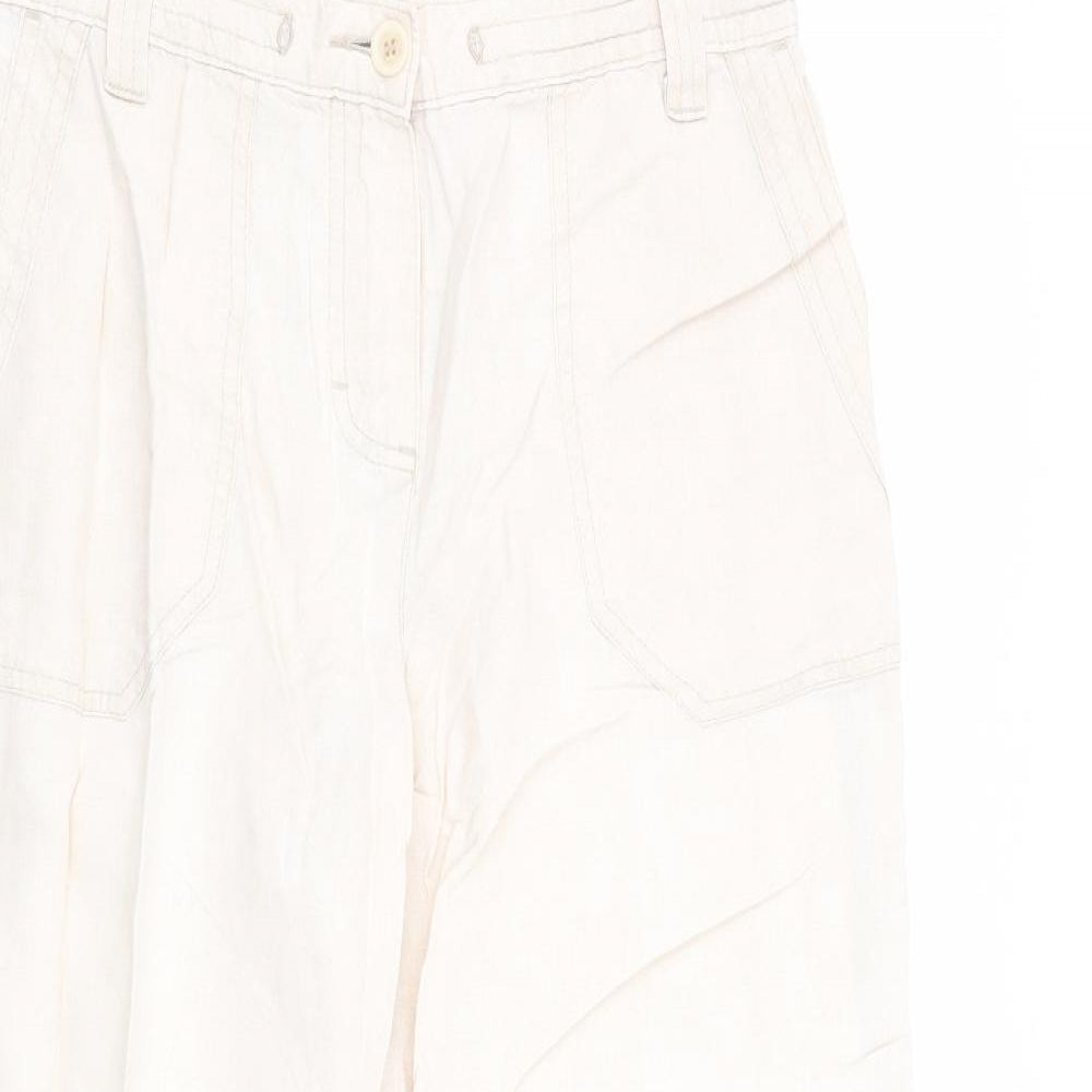 M&S Womens Beige   Trousers  Size 12 L28 in