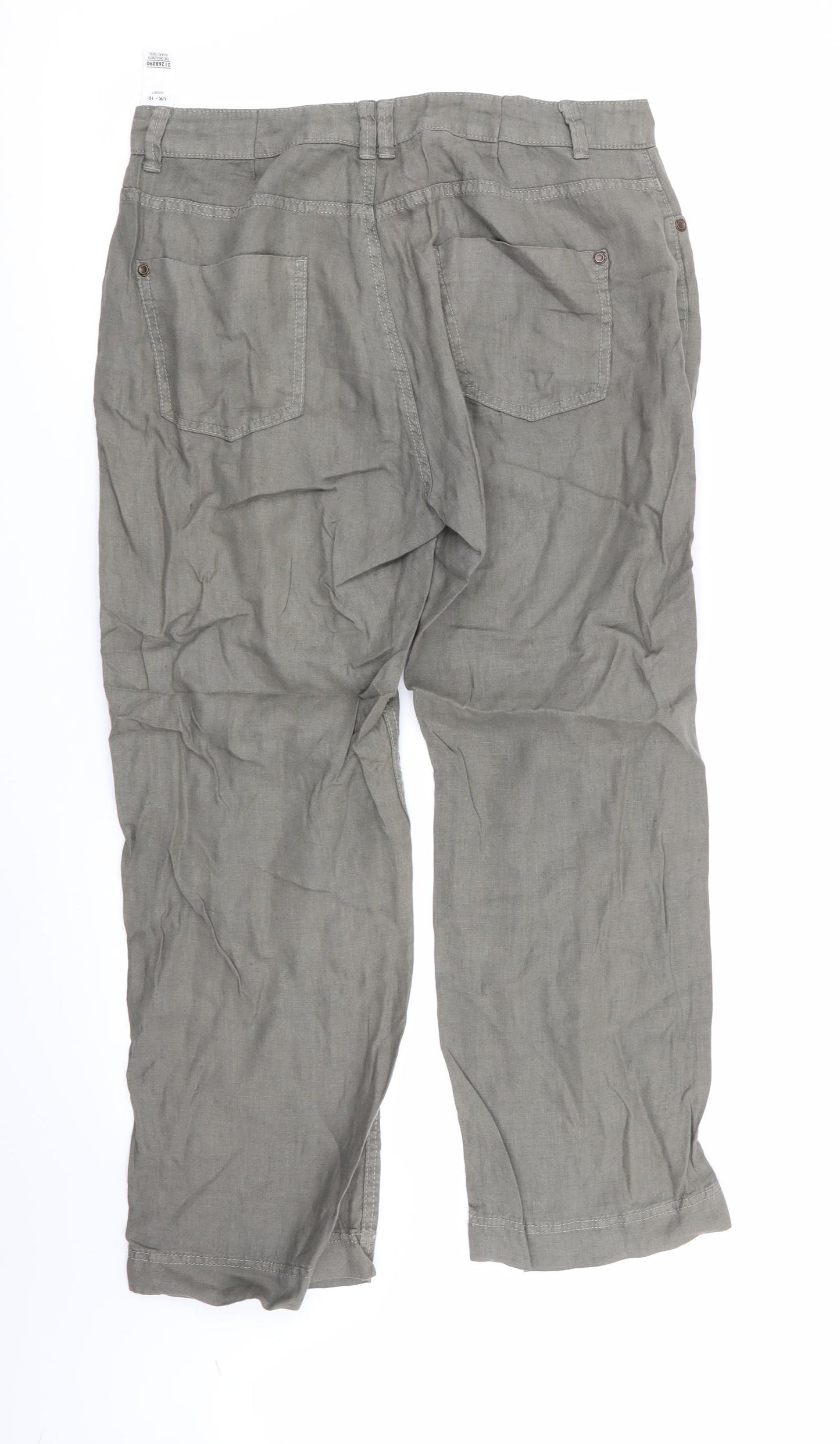 M&S Womens Green   Trousers  Size 10 L26 in