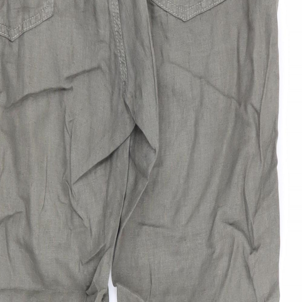 M&S Womens Green   Trousers  Size 10 L26 in