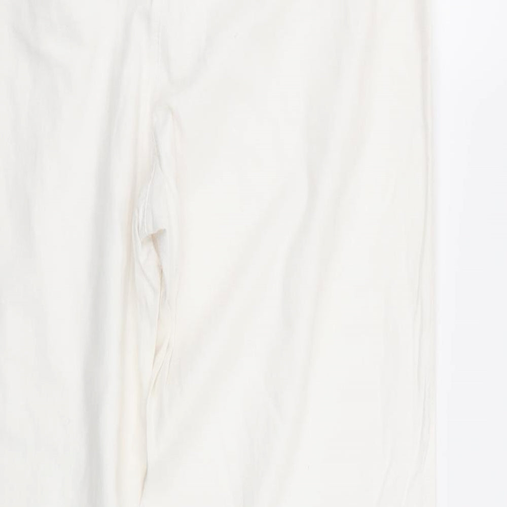 F&F Womens White   Trousers  Size 14 L31 in