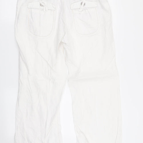 River Island Womens White   Trousers  Size 12 L25 in