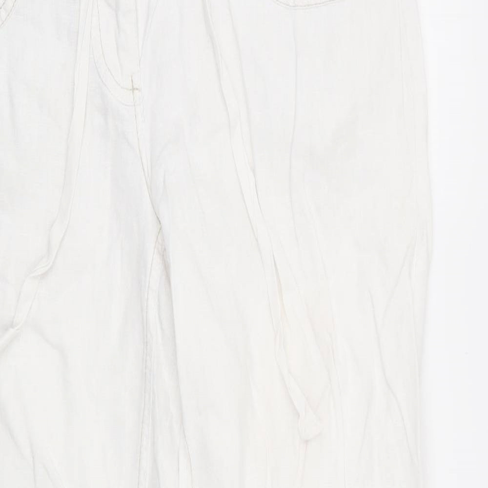 River Island Womens White   Trousers  Size 12 L25 in