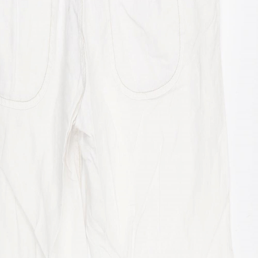River Island Womens White   Trousers  Size 12 L25 in
