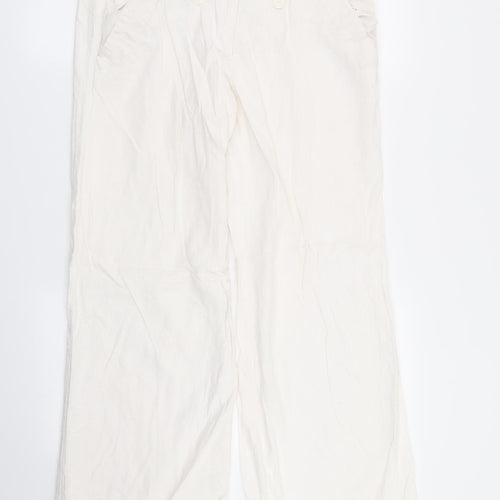 Preworn Womens White   Trousers  Size 32 in L29 in
